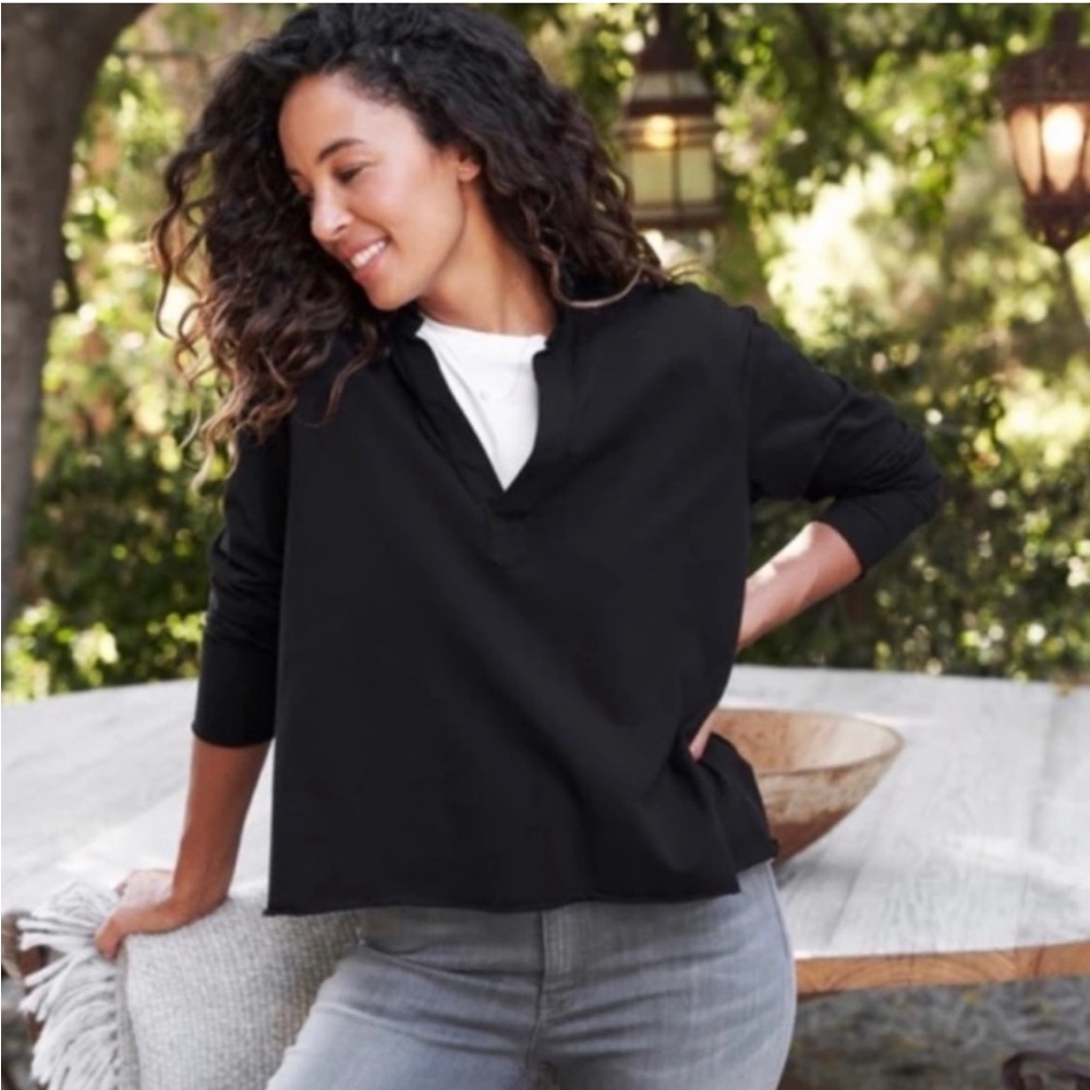 Frank and Eileen Patrick Popover Henley in Heritage Jersey
